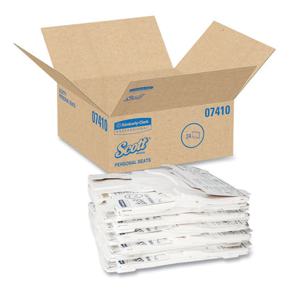 Personal Seats Sanitary Toilet Seat Covers, 15 x 18, White, 125/Pack