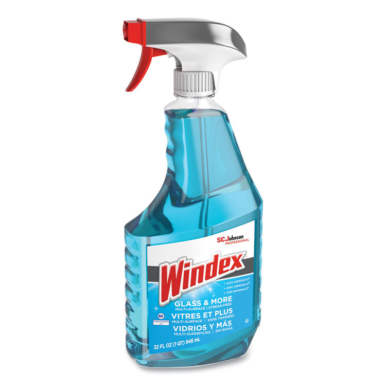 Ammonia-D Glass Cleaner, 32 oz Spray Bottle, 8/Carton