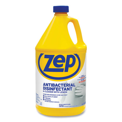 Antibacterial Disinfectant, Lemon Scent, 1 gal Bottle