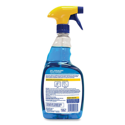 Streak-Free Glass Cleaner, 32 oz Spray Bottle, 12/Carton