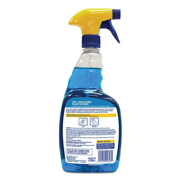Streak-Free Glass Cleaner, 32 oz Spray Bottle