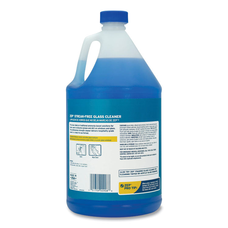 Streak-Free Glass Cleaner, 1 gal Bottle