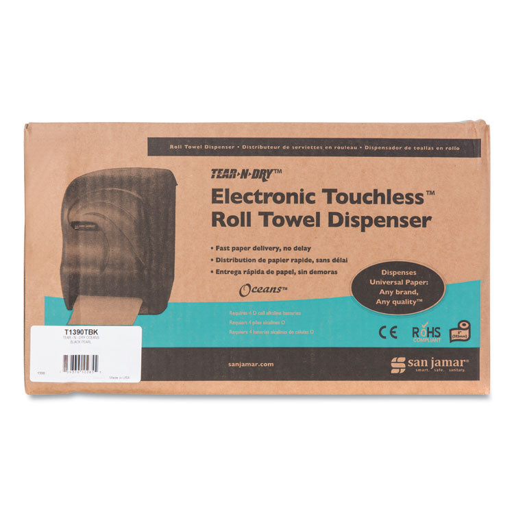 Oceans Tear-N-Dry Electronic Touchless Roll Towel Dispenser, 11.75 x 9 x 15.5, Black Pearl
