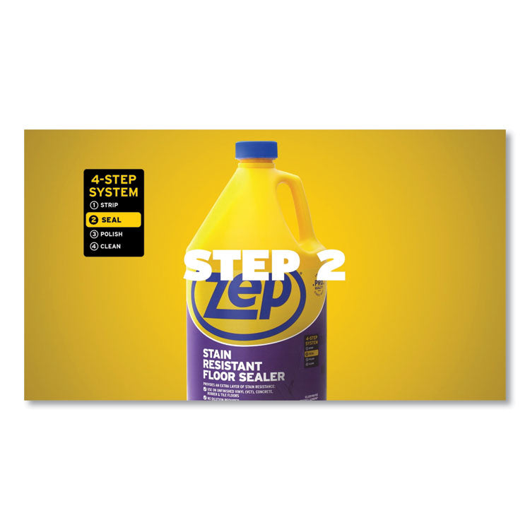 Stain Resistant Floor Sealer, 1 gal Bottle, 4/Carton