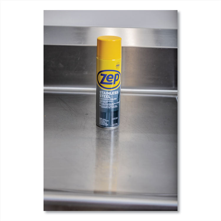 Stainless Steel Polish, 14 oz Aerosol Spray, 12/Carton