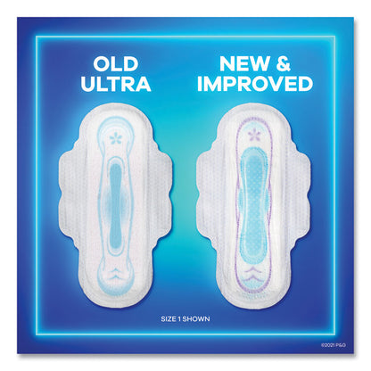 Ultra Thin Pads with Wings, Size 2, Super Long Absorbency, 32/Pack, 3 Packs/Carton