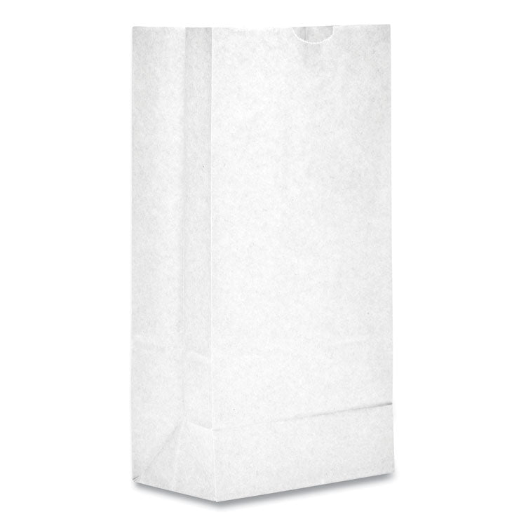 Grocery Paper Bags, 6# Size, 35# Basis Weight, 5.88" x 3.63" x 11", White, 500/Bundle