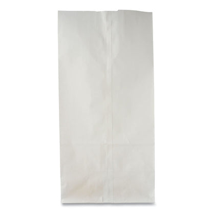 Grocery Paper Bags, 8# Size, 35# Basis Weight, 6" x 3.88" x 12.5", White, 500/Bundle
