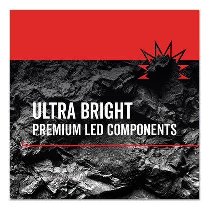 Virtually Indestructible LED Headlight, 3 AAA Batteries (Included), 30 m Projection, Black