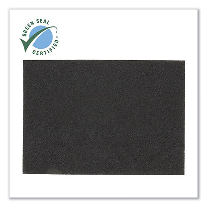 Low-Speed Stripper Floor Pad 7200, 20 x 14, Black, 10/Carton