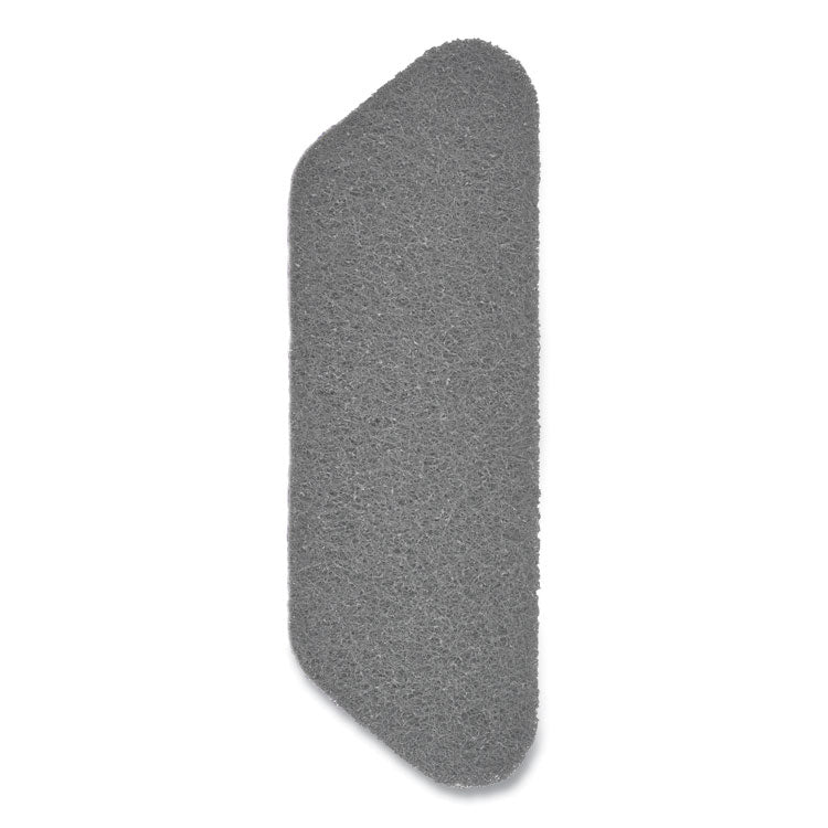 Twister Floor Pad, Crystal Shield, 17" Diameter, Gray, 2/Carton