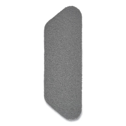 Twister Floor Pad, Crystal Shield, 17" Diameter, Gray, 2/Carton