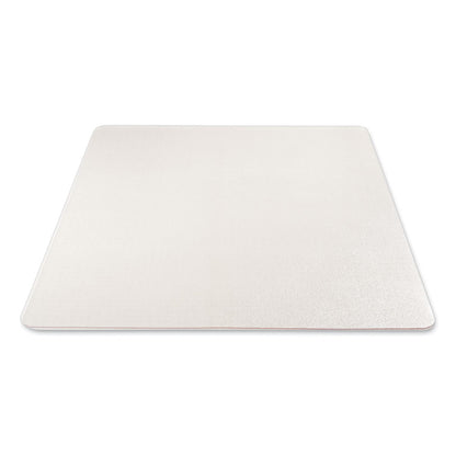 Antimicrobial Chair Mat for Medium Pile Carpeted Floors, Rectangular, Straight Edges, 46" x 60", Clear