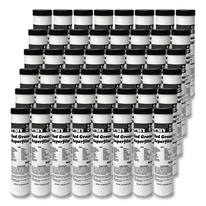 NLGI #2 Red Grease, 14 oz Tube, 48/Carton