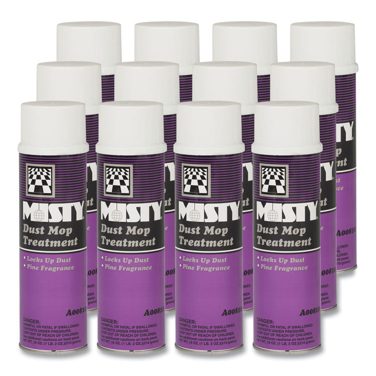 Dust Mop Treatment, Pine Scent, 20 oz Aerosol Spray, 12/Carton