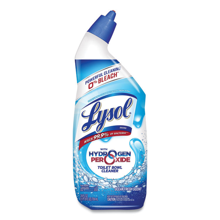 Toilet Bowl Cleaner with Oxi Action, Ocean Fresh Scent, 24 oz Angle-Neck Bottle, 2/Pack
