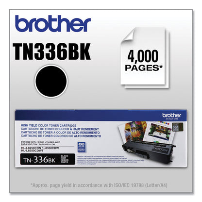 TN336BK High-Yield Toner, 4,000 Page-Yield, Black