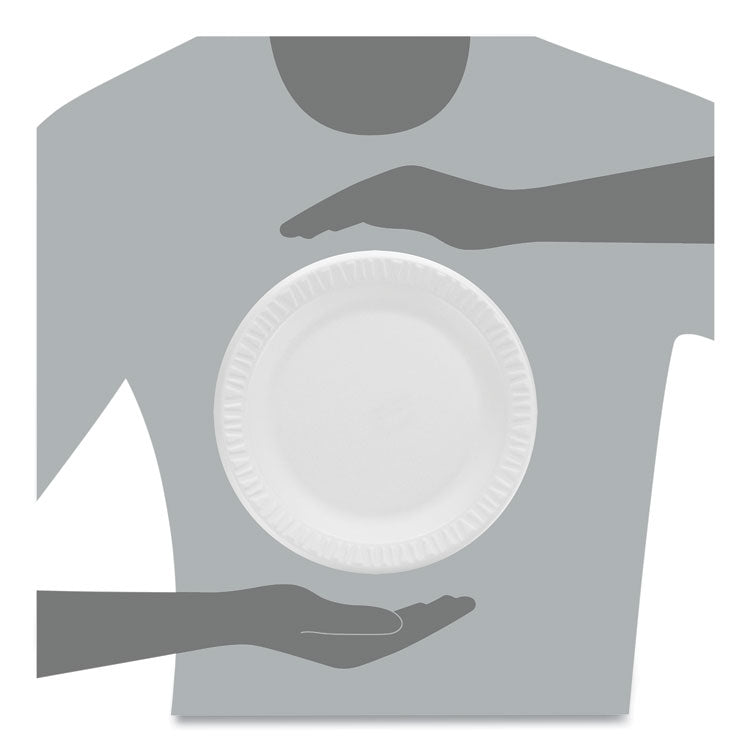 Concorde Foam Plate, 9" dia, White, 125/Pack, 4 Packs/Carton