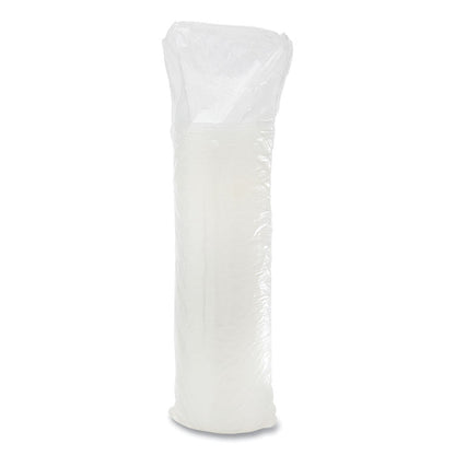 Plastic Lids, Straw-Slot Lid, Fits 12 oz to 24 oz Hot/Cold Foam Cups, Translucent, 100/Pack, 10 Packs/Carton