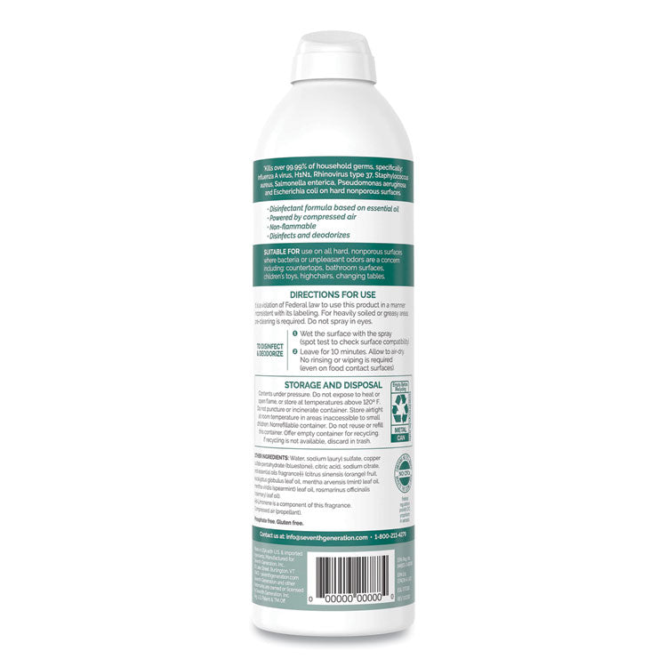 Disinfectant Sprays, Eucalyptus/Spearmint/Thyme Scent, 13.9 oz, Spray Bottle