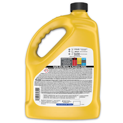 Max Gel Clog Remover, Bleach Scent, 128 oz Bottle