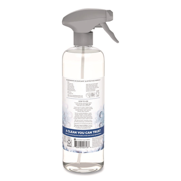 Natural All-Purpose Cleaner, Free and Clear/Unscented, 23 oz Trigger Spray Bottle, 8/Carton