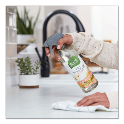 Natural All-Purpose Cleaner, Morning Meadow Scent, 23 oz Trigger Spray Bottle, 8/Carton