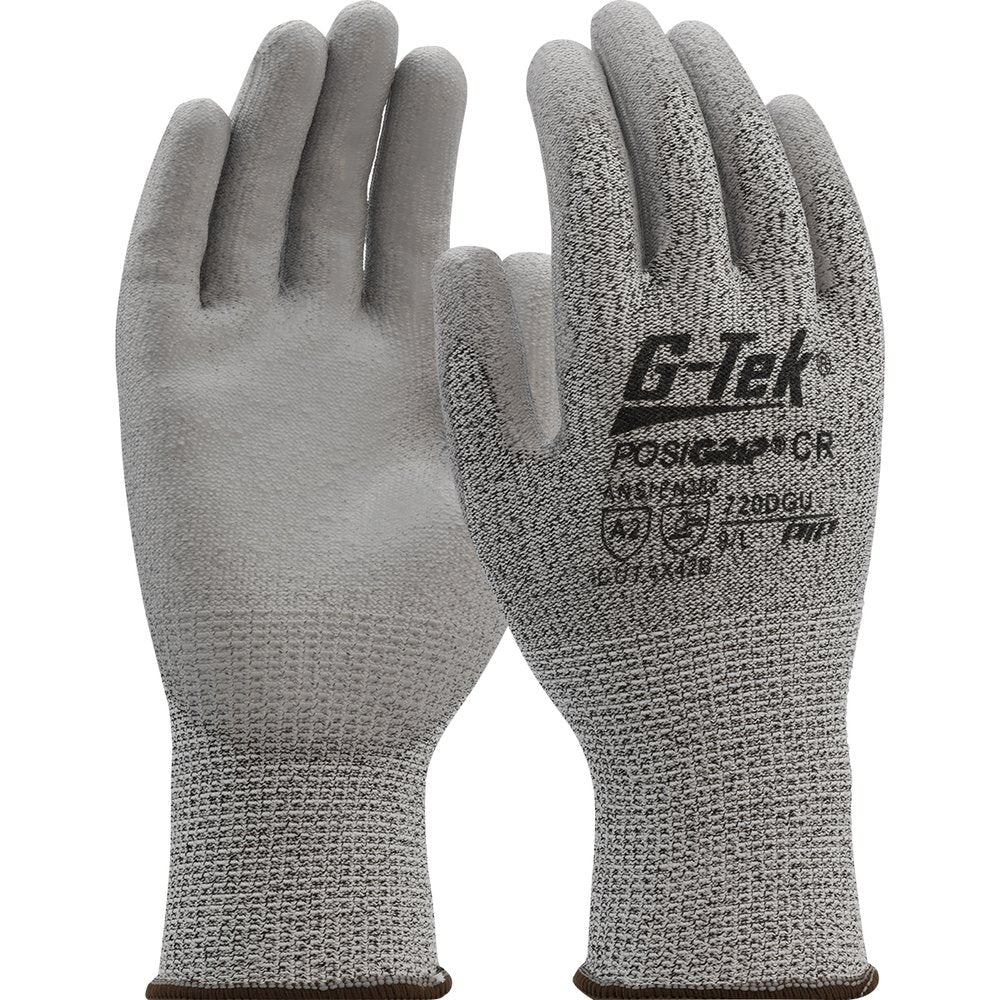 PIP Gray PU Palm Coated Speckle Gray Hppe Gloves, 12 Pairs/Dozen