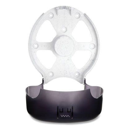 Single 9" Jumbo Bath Tissue Dispenser, Classic, 10.25 x 5.63 x 12, Transparent Black Pearl