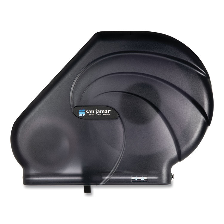 Oceans Reserva Jumbo Tissue Dispenser with Stub Roll, 16.75 x 5.5 x 12.25, Black Pearl