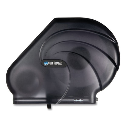 Oceans Reserva Jumbo Tissue Dispenser with Stub Roll, 16.75 x 5.5 x 12.25, Black Pearl