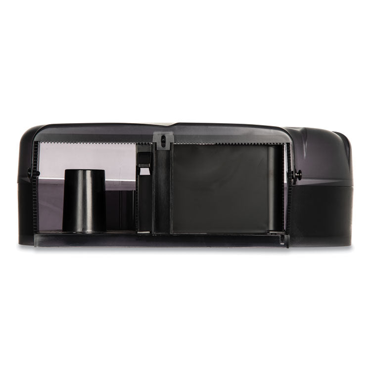 Oceans Reserva Jumbo Tissue Dispenser with Stub Roll, 16.75 x 5.5 x 12.25, Black Pearl