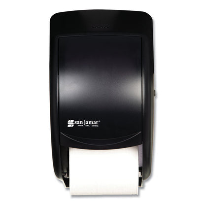 Duett Classic Standard Toilet Tissue Dispenser, 2 Roll, 7.5 x 7 x 12.75, Black Pearl