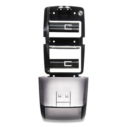 Duett Classic Standard Toilet Tissue Dispenser, 2 Roll, 7.5 x 7 x 12.75, Black Pearl