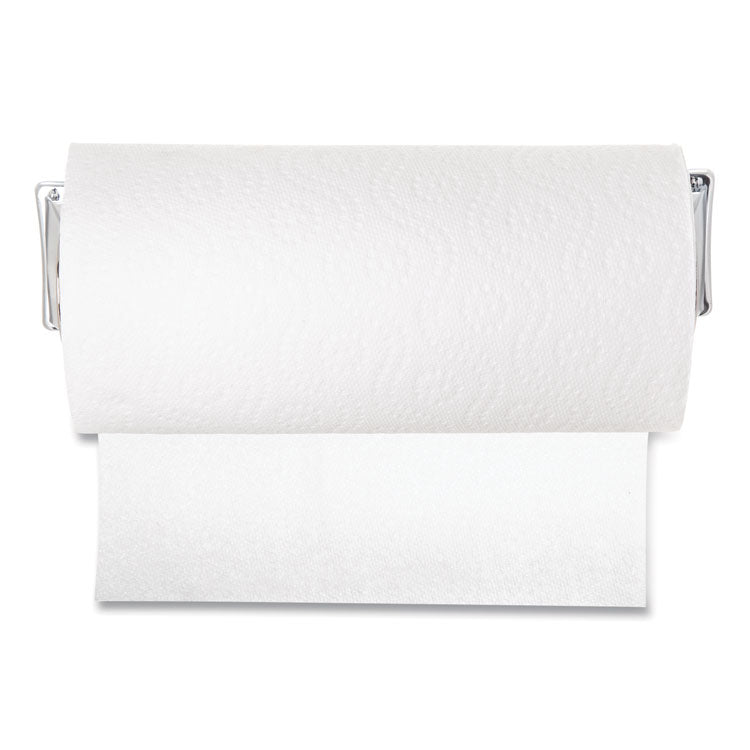 Perforated Roll Towel Dispenser for 11 inch Roll, 13.25 x 4.63 x 2.88, Chrome