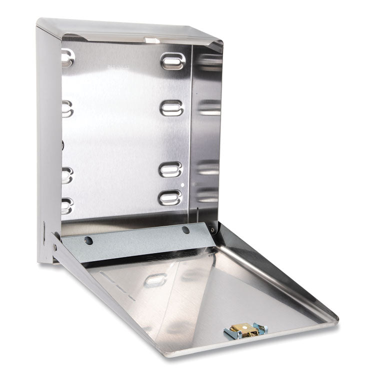 C-Fold/Multifold Towel Dispenser, 11.38 x 4 x 14.75, Stainless Steel