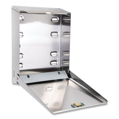 C-Fold/Multifold Towel Dispenser, 11.38 x 4 x 14.75, Stainless Steel