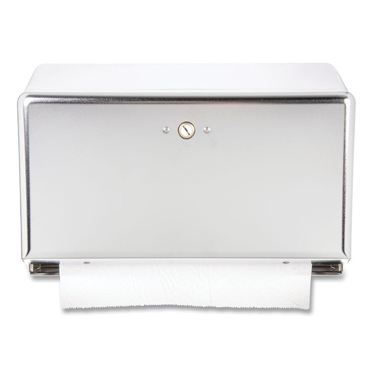 Mini C-Fold/Multifold Towel Dispenser, 11.13 x 3.88 x 7.88, Chrome