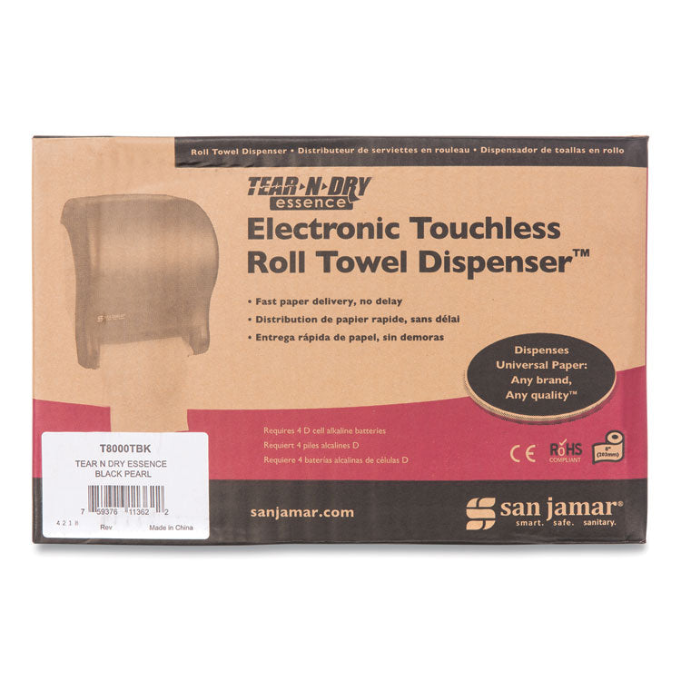 Tear-N-Dry Essence Automatic Dispenser, Classic, 11.75 x 9.13 x 14.44, Black Pearl