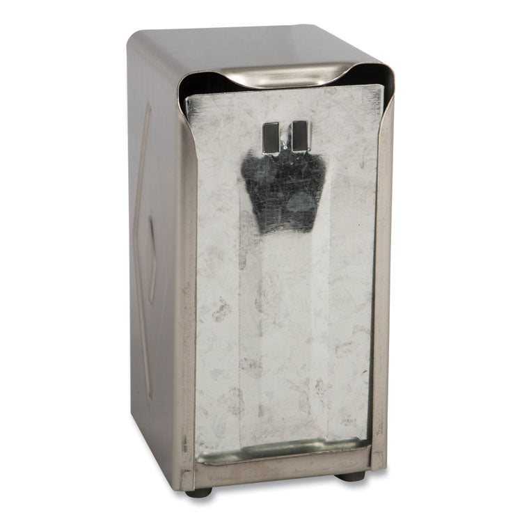Tabletop Napkin Dispenser, Tall Fold, 3.75 x 4 x 7.5, Chrome