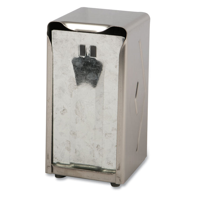 Tabletop Napkin Dispenser, Tall Fold, 3.75 x 4 x 7.5, Chrome