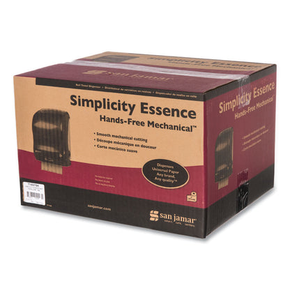 Simplicity Mechanical Roll Towel Dispenser, 15.25 x 13 x 10.25, Black