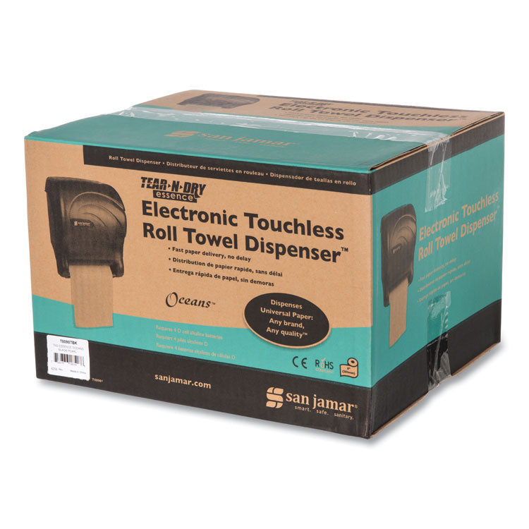 Tear-N-Dry Essence Touchless Towel Dispenser, 11.75 x 9.13 x 14.44, Black Pearl