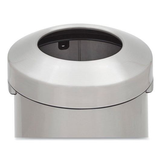Refine Series Waste Receptacle, 16 gal, Plastic/Stainless Steel