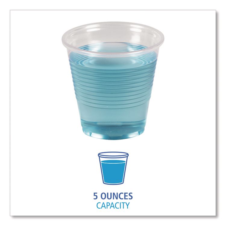 Translucent Plastic Cold Cups, 5 oz, 100/Pack