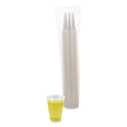 Translucent Plastic Cold Cups, 7 oz, 100/Sleeve, 25 Sleeves/Carton