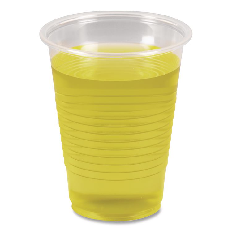 Translucent Plastic Cold Cups, 7 oz, 100/Pack