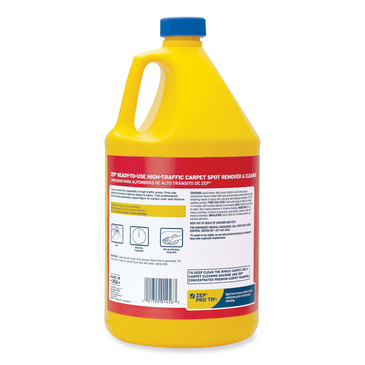 High Traffic Carpet Cleaner, Mild Scent, 1 gal Can, 4/Carton