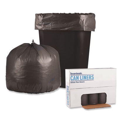 Low-Density Waste Can Liners, 30 gal, 0.95 mil, 30" x 36", Gray, Perforated Roll, 25 Bags/Roll, 4 Rolls/Carton