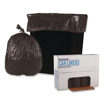 Low-Density Waste Can Liners, 10 gal, 0.35 mil, 24" x 23", Black, Perforated Roll, 50 Bags/Roll, 10 Rolls/Carton